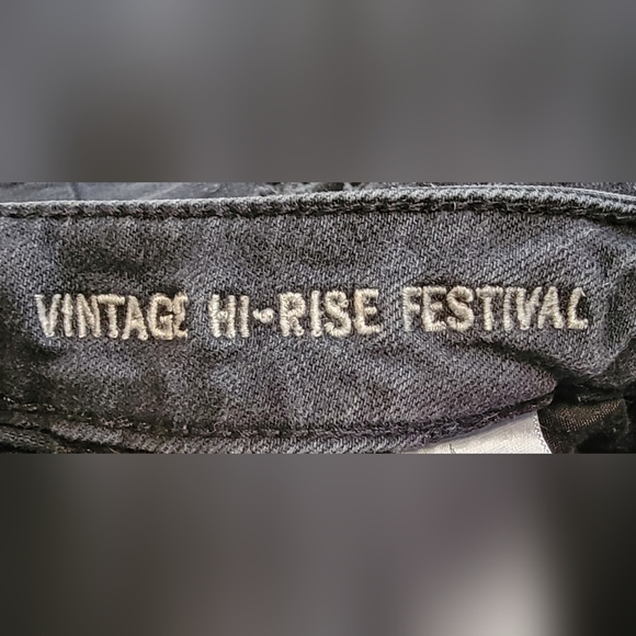 American Eagle Vintage Hi-rise Festival Mini Short Shorts Destroyed Distressed 4 - Picture 4 of 7
